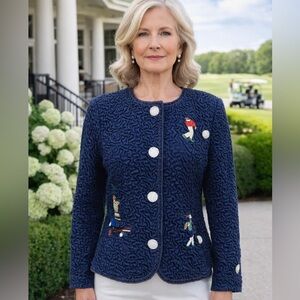 Rare Vintage Ladies' Golf Blazer: A True One-Of-A-Kind Find!